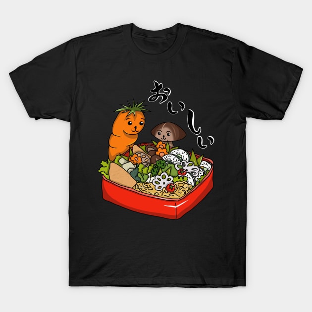 Delicious Vegan Bento Box T-Shirt by cuisinecat